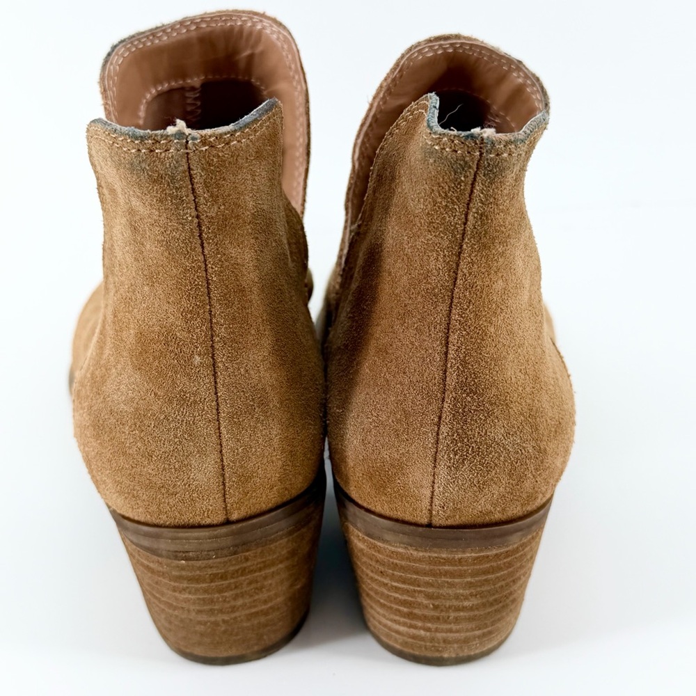Steve Madden Dextir Suede Ankle Western Booties Boho – Cognac Brown – Size 8 - Picture 2 of 10